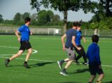 Laatste training S.K.N.W.K. JO11-1JM van seizoen 2022-2023 (partijtje tegen de ouders) (122/221)